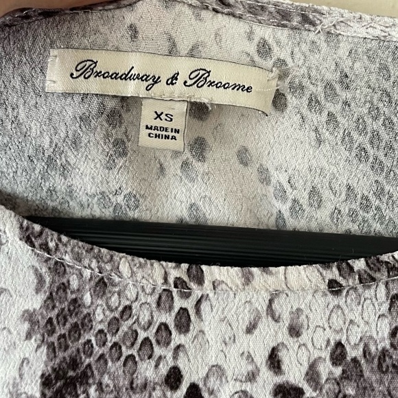 Madewell Broadway & Broome Snake Skin Printed Blouse - Picture 3 of 3